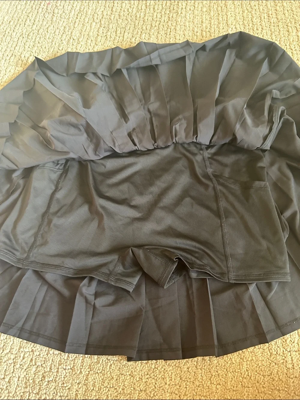 Alo Large Tennis Skirt Black Preloved